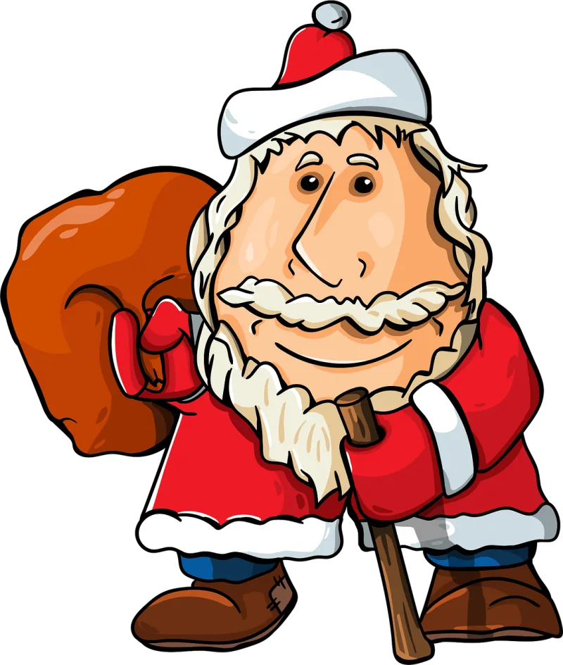 Santa claus Father frost Gifts Stickdatei – Weihnachten