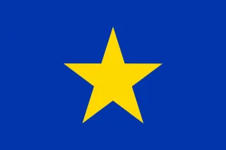 Flag Blue Star Stickdatei