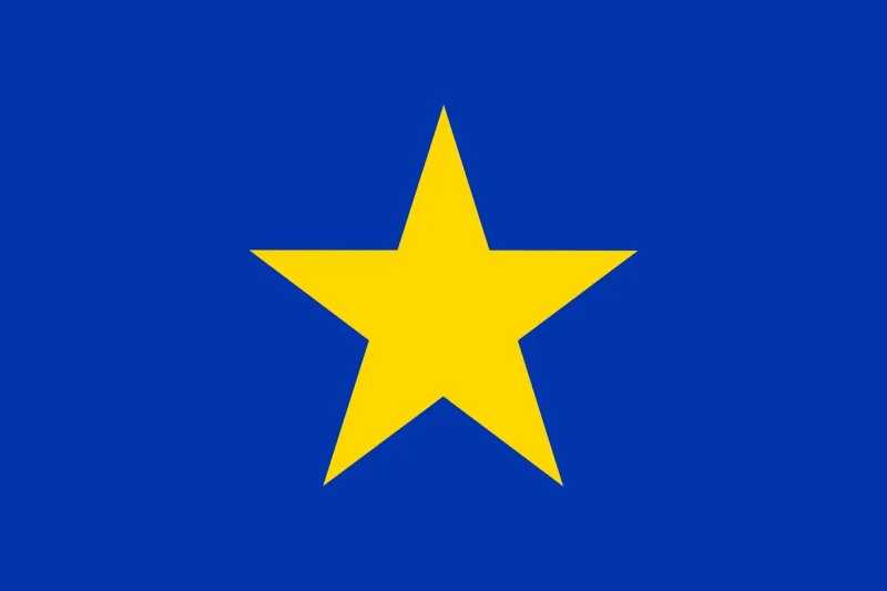 Flag Blue Star Stickdatei – Natur