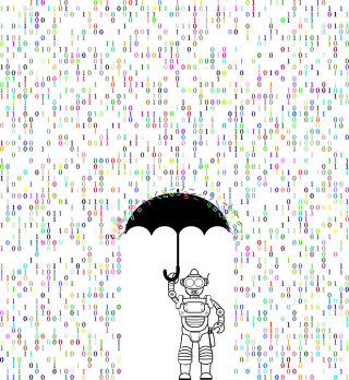 Technology Excessive Robot Stickdatei