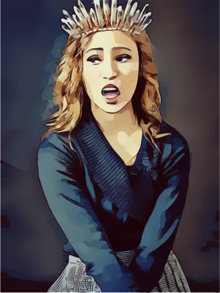 Princess Singing Queen Stickdatei