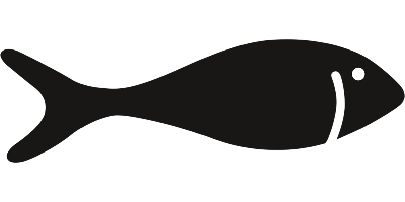 Fish Graphic Black Stickdatei – Tiere