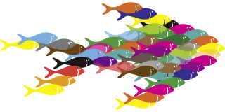 Fish Swarm Together Stickdatei