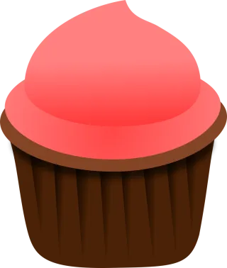 Cupcake Pink Food Stickdatei