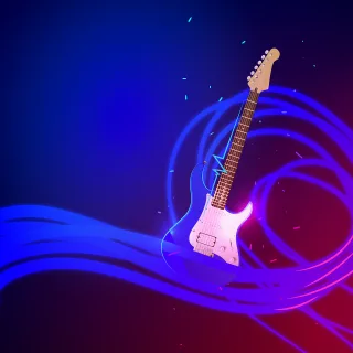 Guitar Rock Music Stickdatei