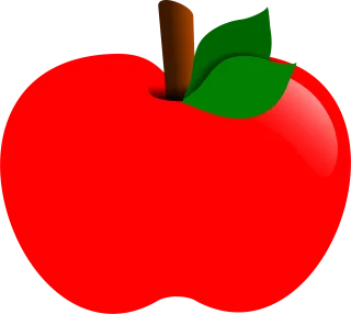 Apple Red Fruit Stickdatei