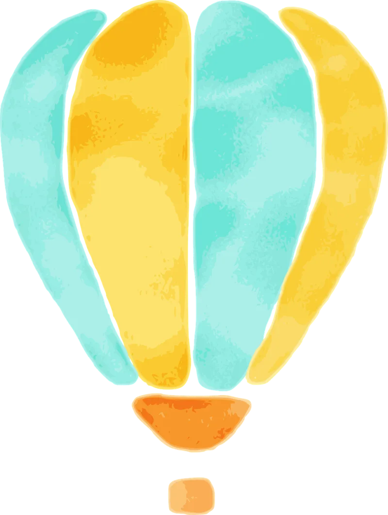 Balloon Watercolor Design Stickdatei – Kinder