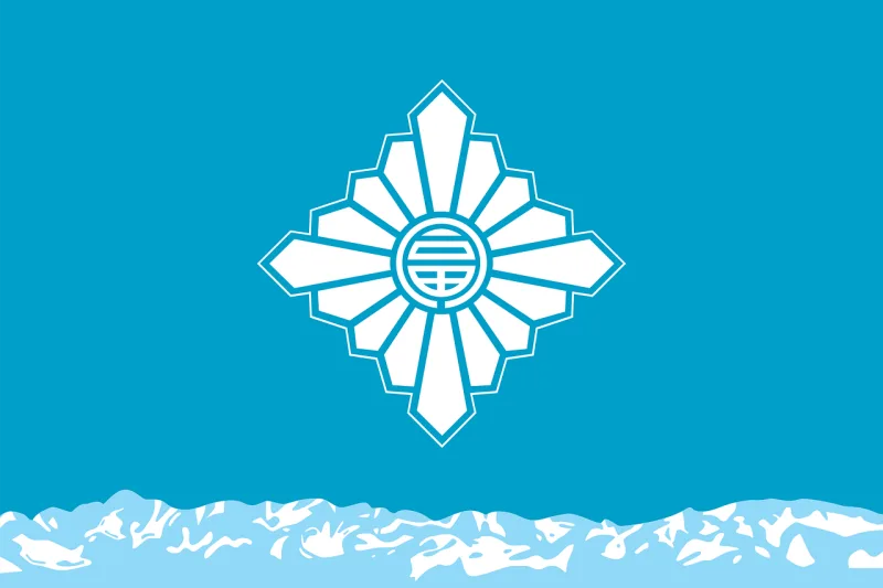 Flag Municipal Japanese Stickdatei – Natur