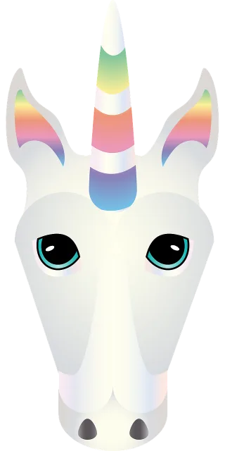 Graphic Unicorn Emoji Stickdatei