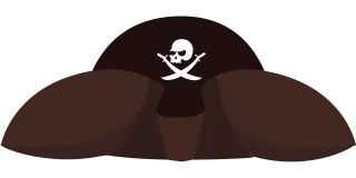 Graphic Pirate hat Pirate Stickdatei