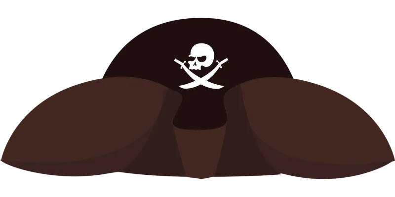 Graphic Pirate hat Pirate Stickdatei – Kinder