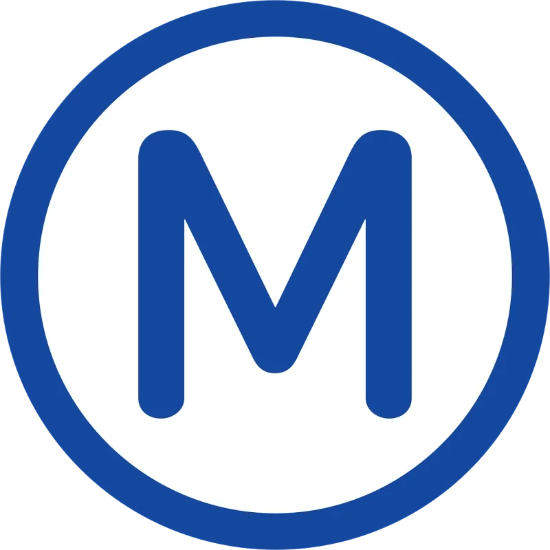 Metro Symbol Icon Stickdatei – Fahrzeuge