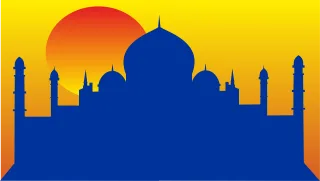 Taj mahal Nature Orient Stickdatei