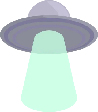 Ufo Alien Spaceship Stickdatei
