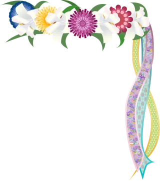 Graphic Mayday Flower crown Stickdatei – Weihnachten
