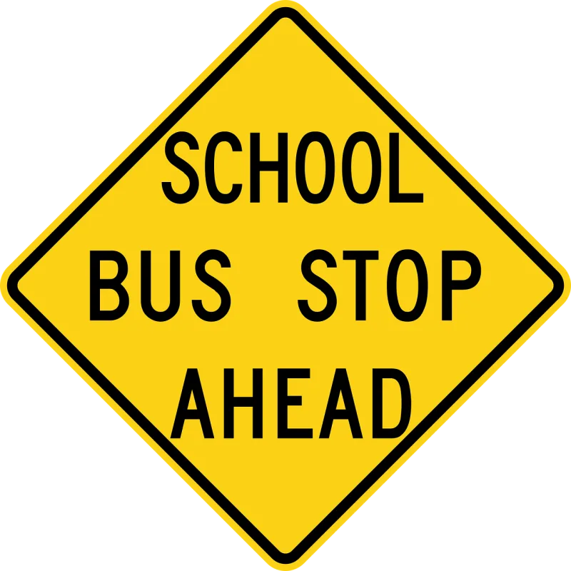 Signs Bus School Stickdatei – Fahrzeuge