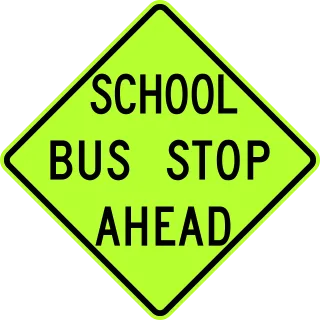 Signs Bus stop Transport Stickdatei