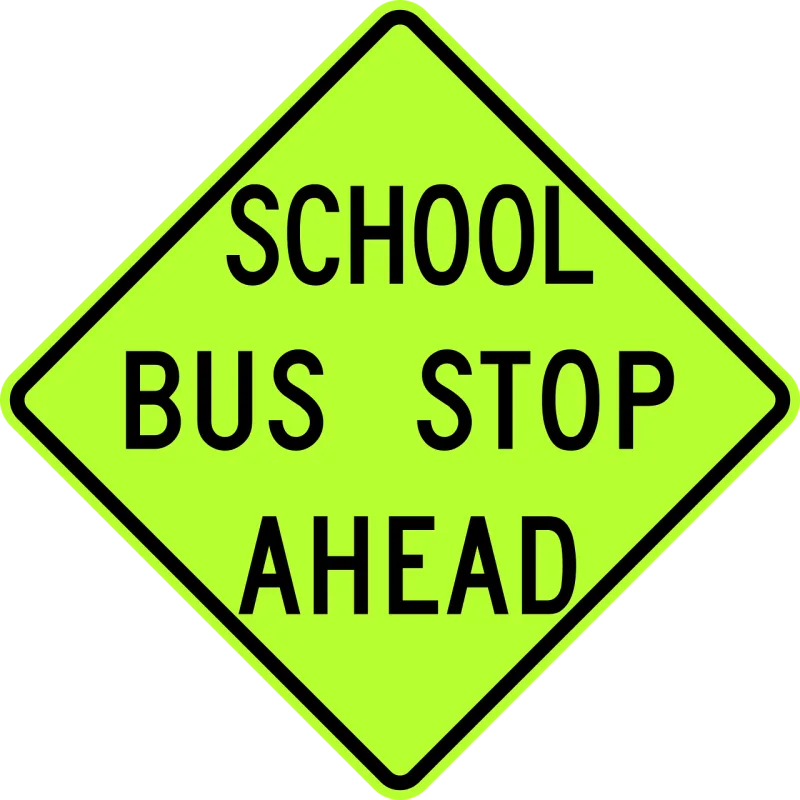 Signs Bus stop Transport Stickdatei – Fahrzeuge