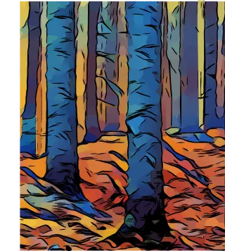 Woods Trees Abstract Stickdatei – Natur