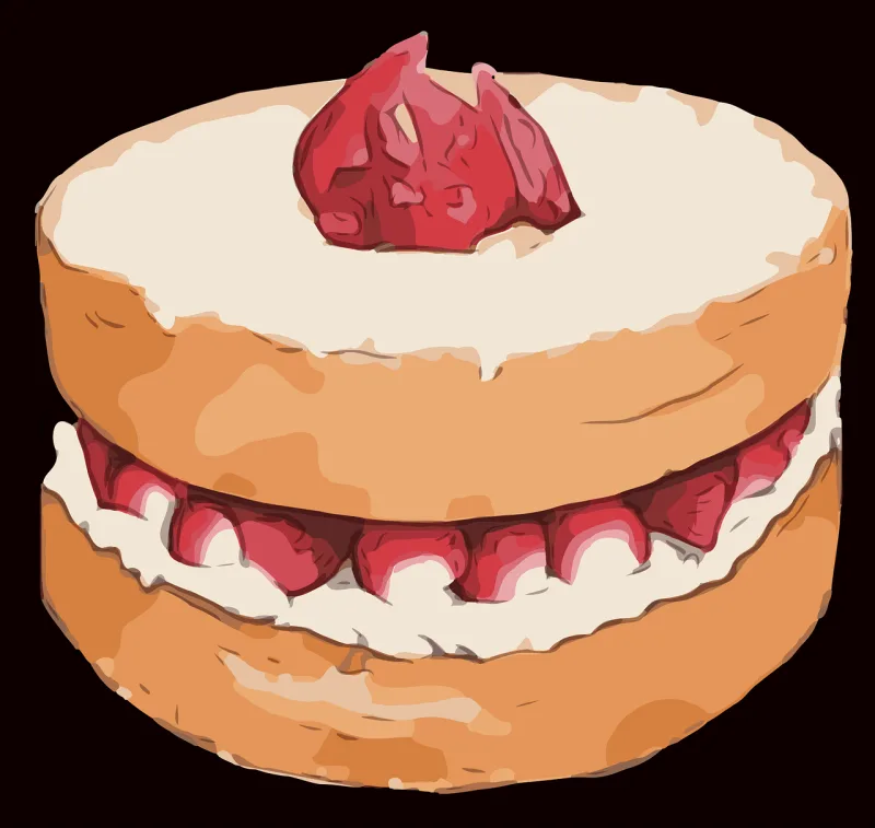 Strawberry shortcake Cake D Stickdatei – Essen & Trinken