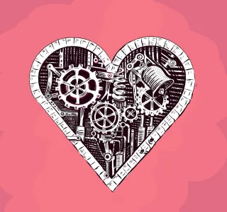 Heart Love Romantic Stickdatei