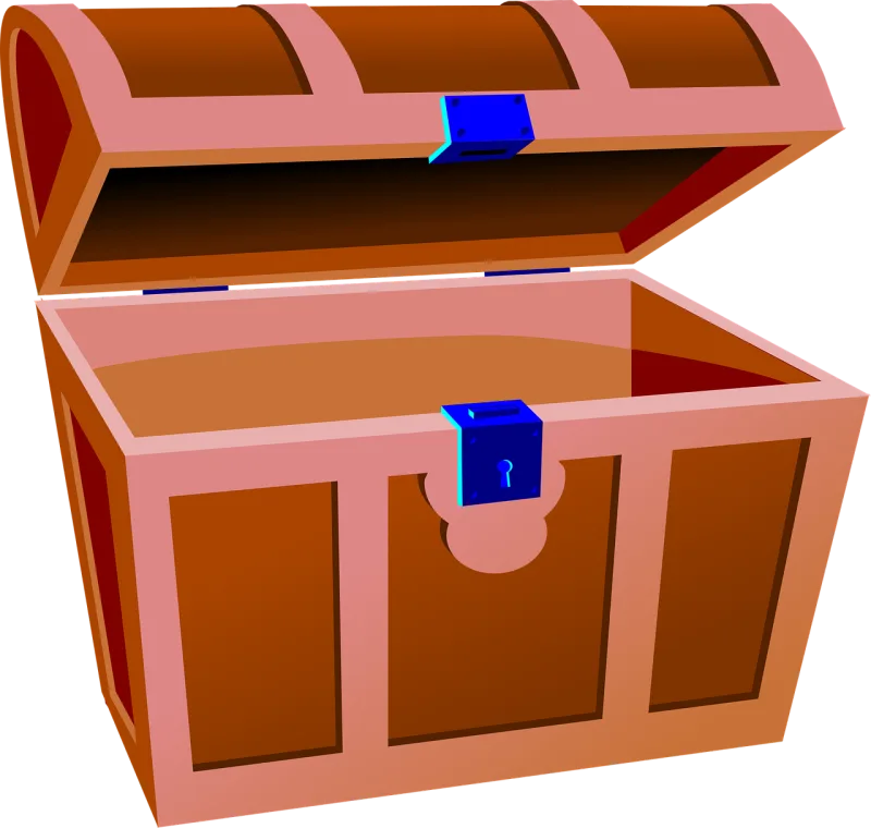 Treasure Chest Trunk Stickdatei – Kinder