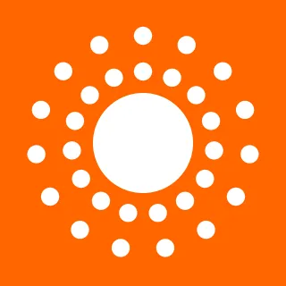 Sun Circle Orange Stickdatei