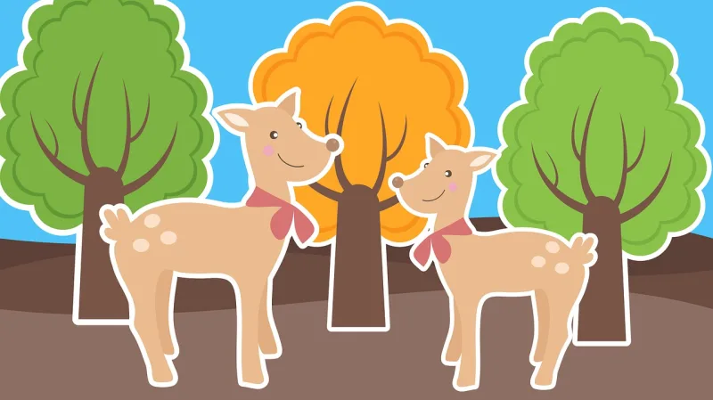 Deer Animal Zoo Stickdatei – Tiere
