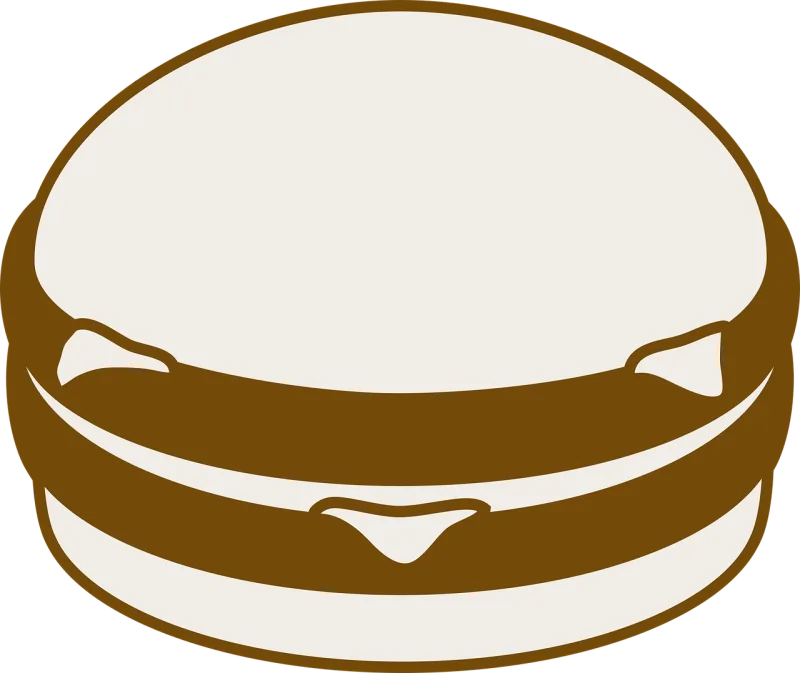 Hamburger Food Burger Stickdatei – Essen & Trinken