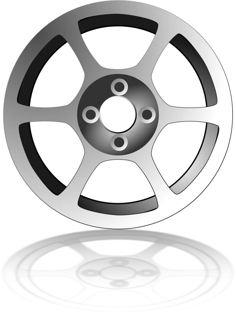 Car Wheel Chrome Stickdatei – Fahrzeuge