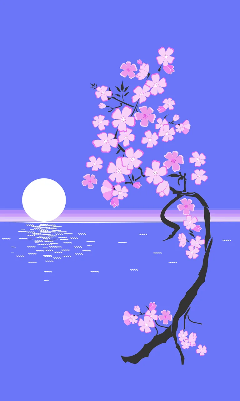 Moon Flowers Flower wallpaper Stickdatei – Natur