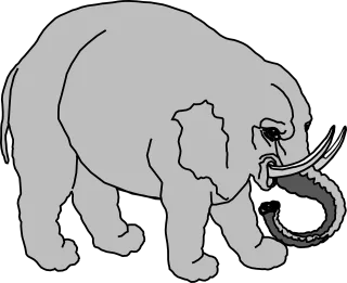 Elephant Large Animal Stickdatei – Tiere