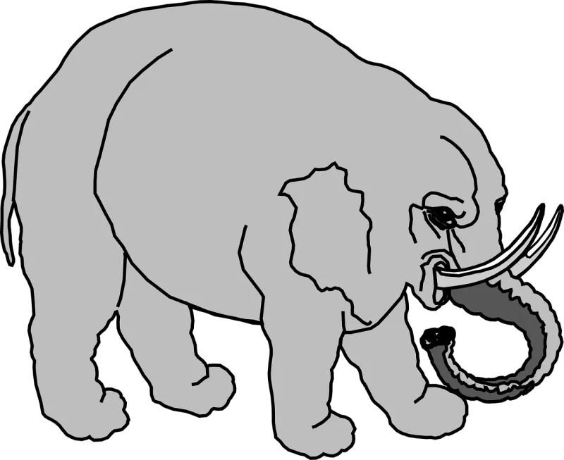Elephant Large Animal Stickdatei – Tiere