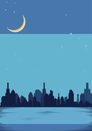 City Night Lights Stickdatei