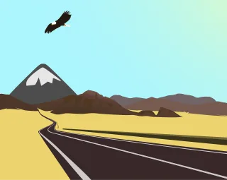 Mountain Eagle Nature Stickdatei