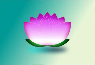 Lotus Flower Nature Stickdatei