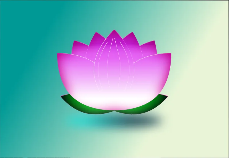 Lotus Flower Nature Stickdatei – Blumen