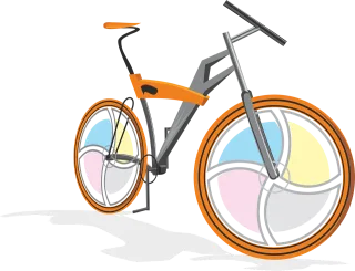 Bicycle Bike Cycling Stickdatei