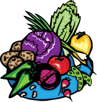 Fruit Basket Vegetable Stickdatei