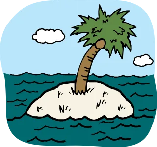 Palm Tree Island Stickdatei