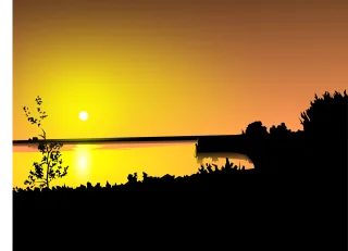 Sunset Nature Sunrise Stickdatei