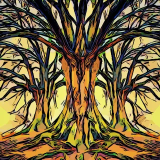 Trees Abstract Growing Stickdatei