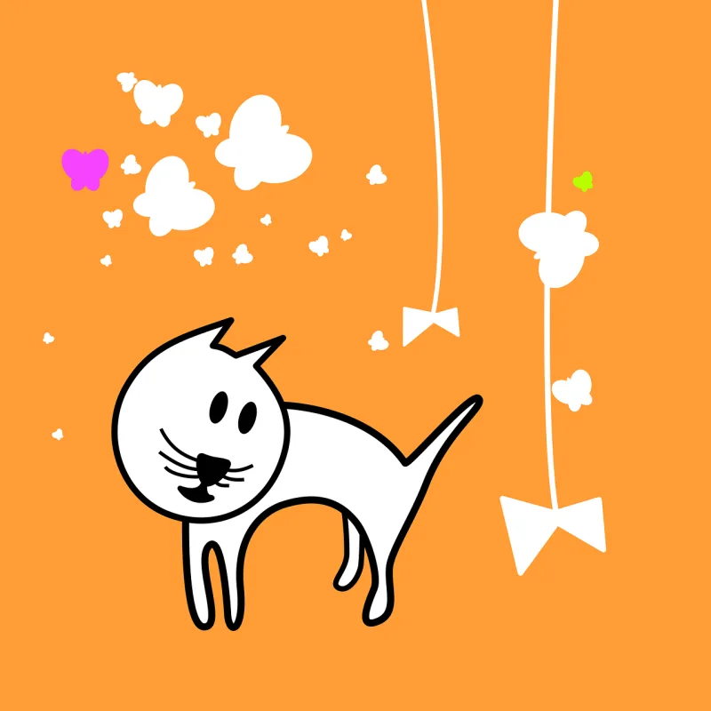 Cat Cartoon Kitten Stickdatei – Tiere