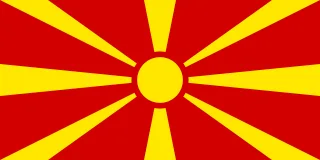 Country Flag Macedonia Stickdatei