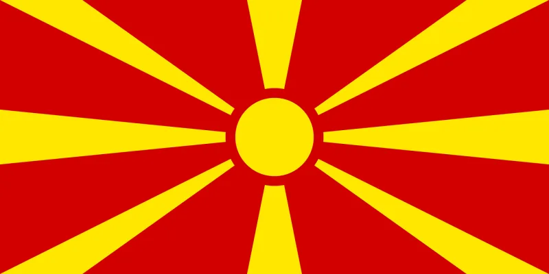 Country Flag Macedonia Stickdatei – Natur
