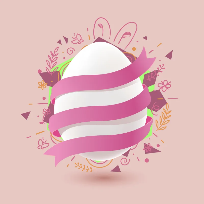 Easter Egg Flower wallpaper Stickdatei – Weihnachten