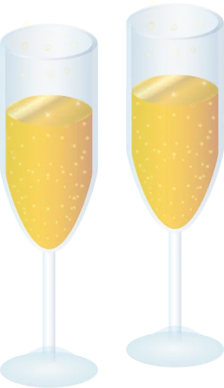 Graphic Mimosa Champagne Stickdatei
