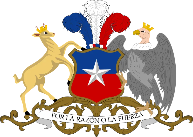 Chile Coat Arms Stickdatei – Tiere