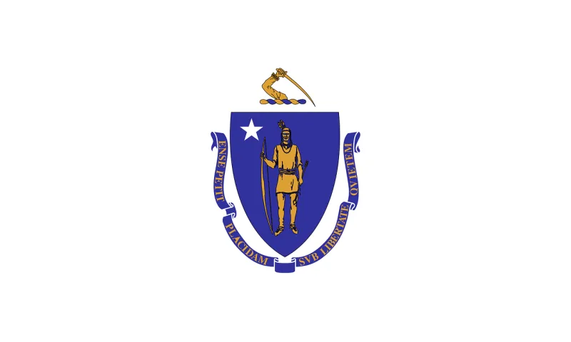 Flag Massachusetts Blue Stickdatei – Natur
