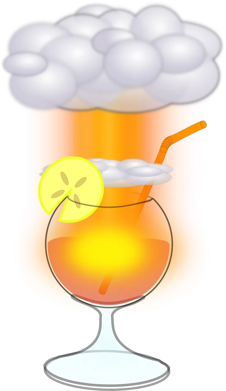 Cloud Mushroom Radioactive Stickdatei – Natur